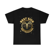 Pay Da Producer Aries best Sign Best Producers T-Shirt, Aries zodiac sign with music notes and stars surrounding it